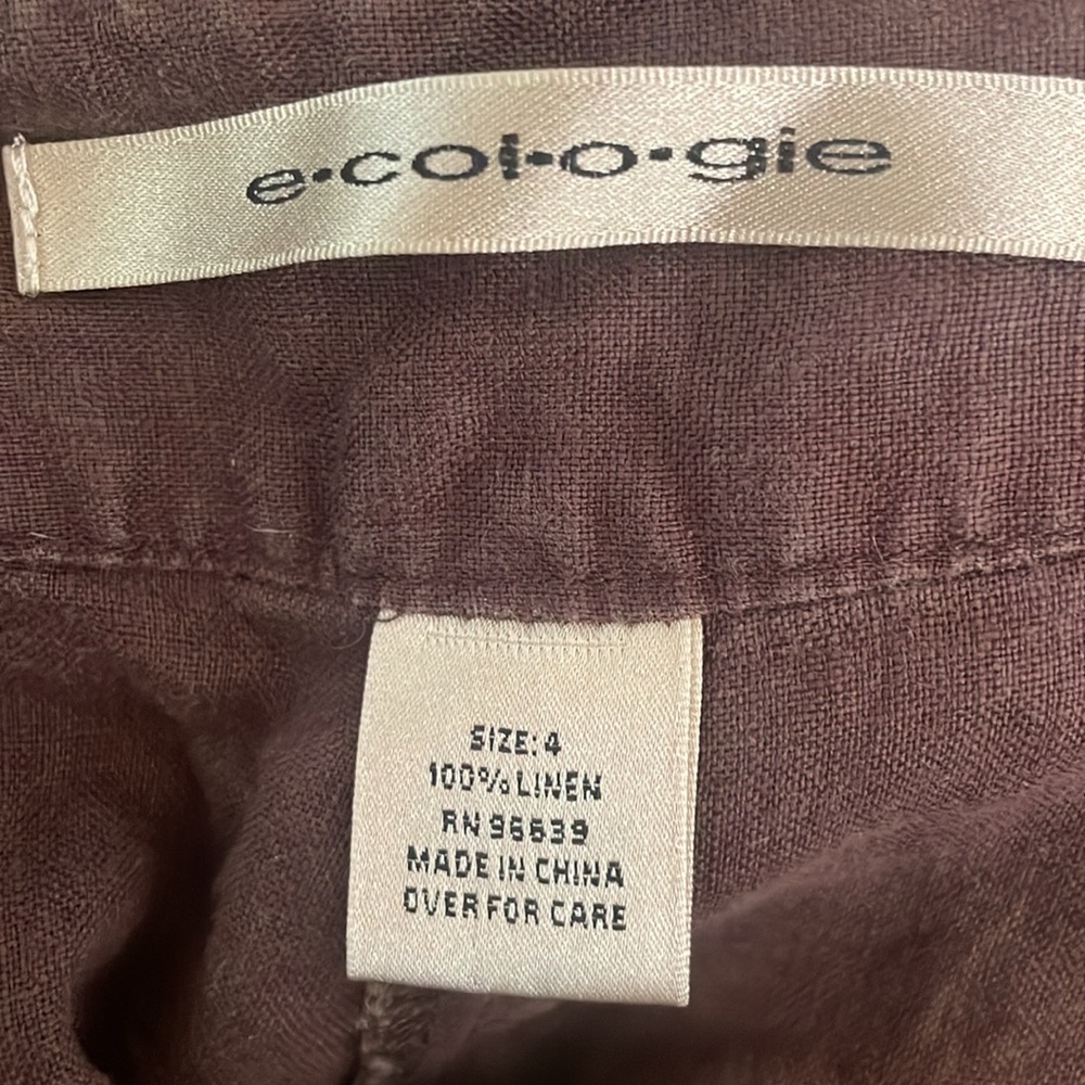 Linen wide leg pants by ecologie - Picture 2 of 4